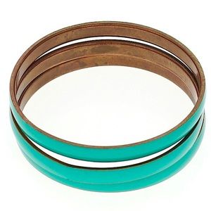 Green and copper colored bracelet